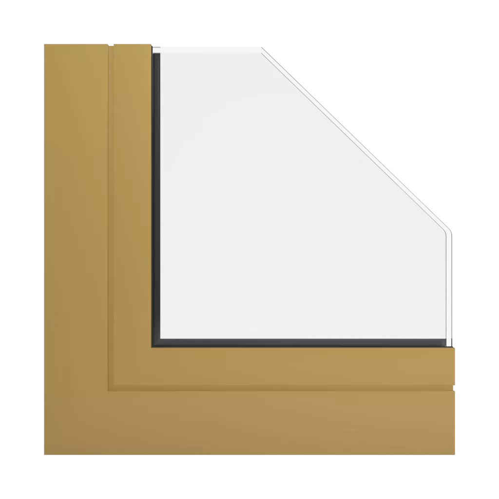 RAL 1024 Ochre yellow windows window-profiles aluprof mb-openslide