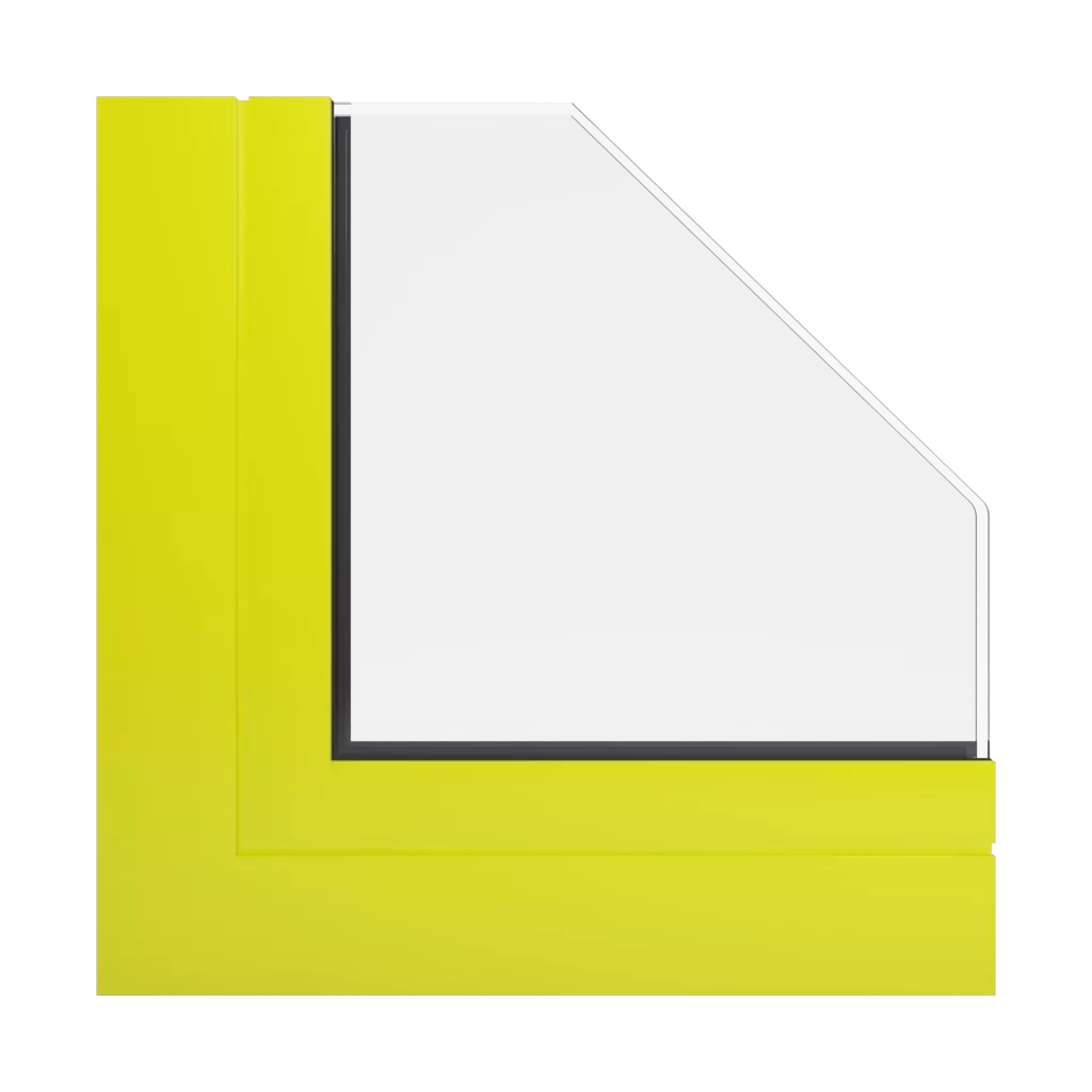 RAL 1026 Luminous yellow windows window-profiles aluprof mb-118ei