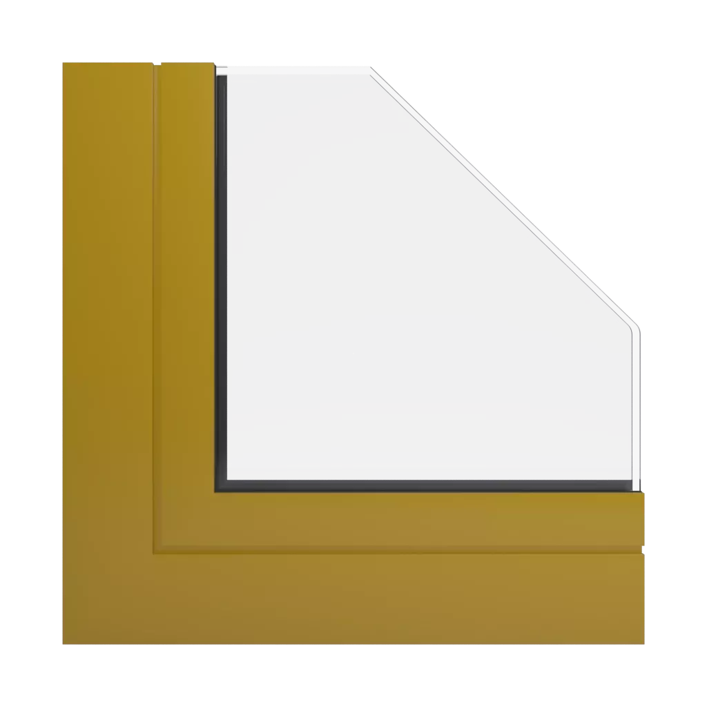 RAL 1027 Curry windows window-profiles aluprof mb-79n