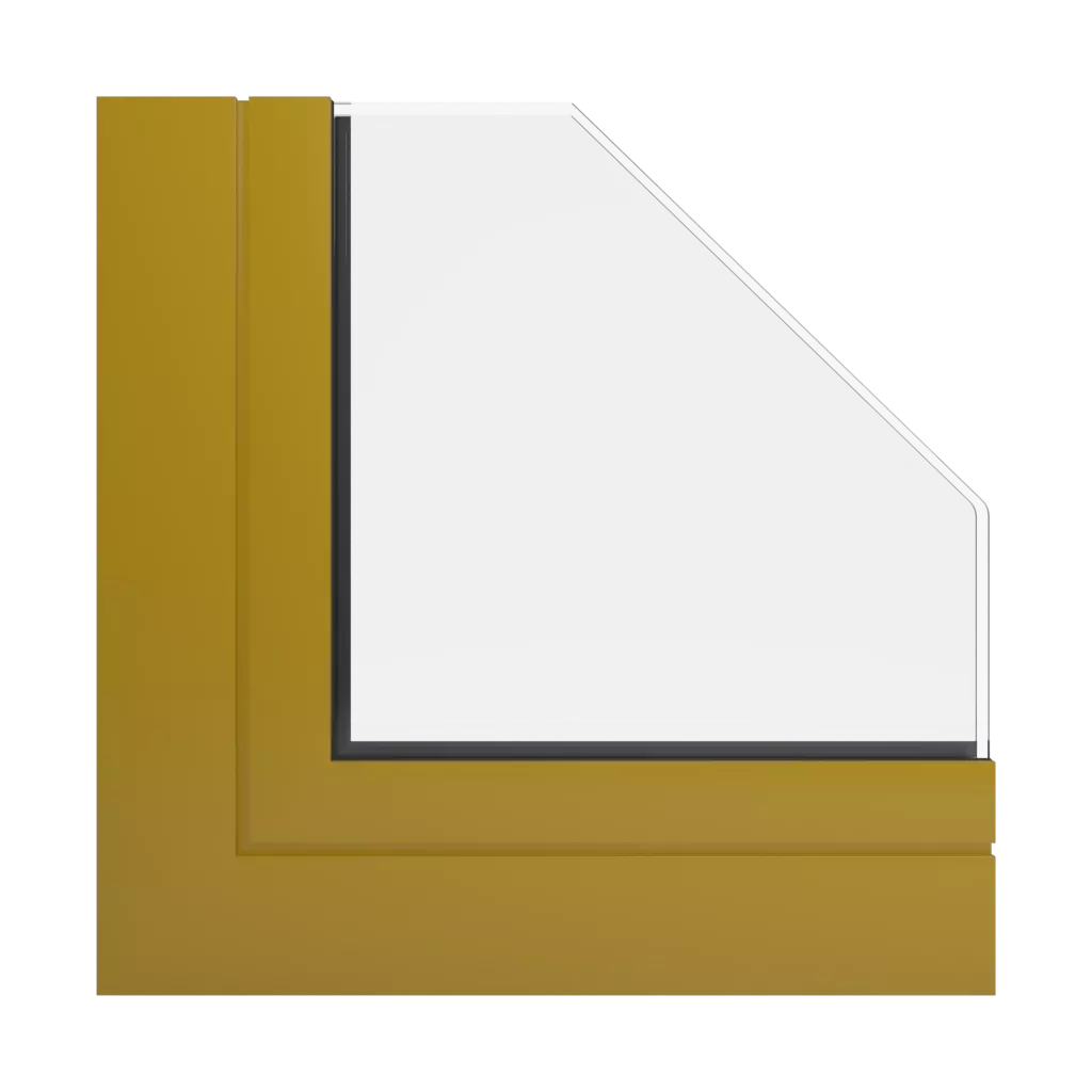 RAL 1027 Curry windows window-profiles aliplast imperial-and