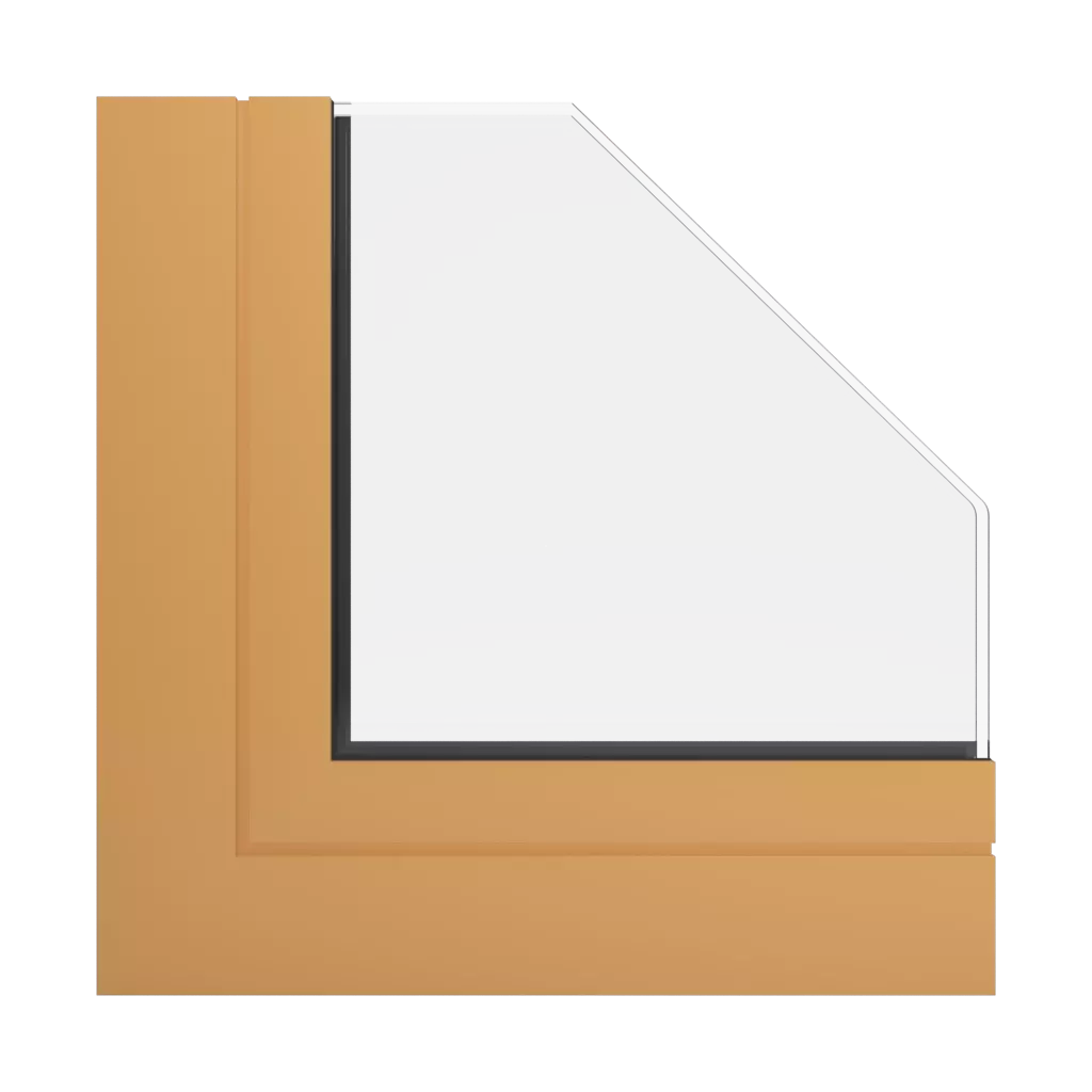 RAL 1034 Pastel yellow windows window-profiles aliplast imperial-and