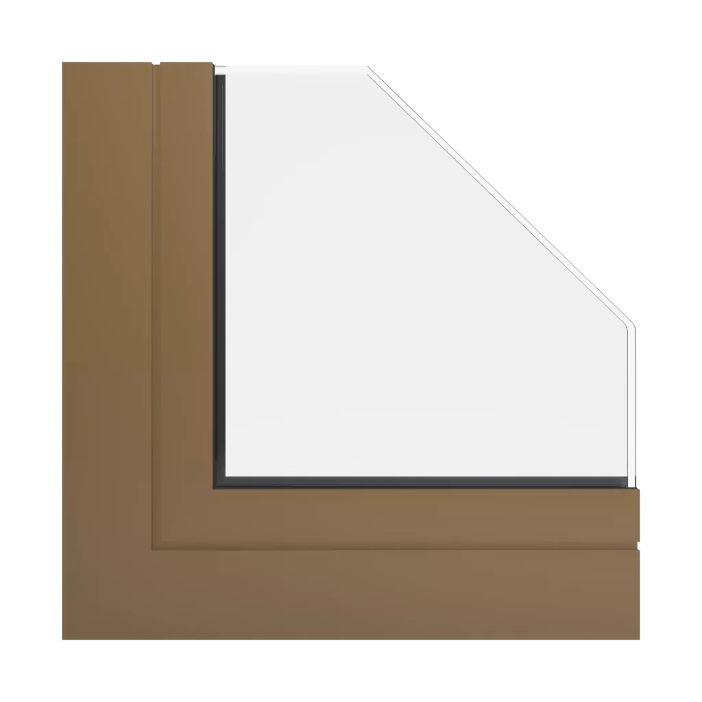 RAL 1036 Pearl gold windows window-profiles aliplast panorama