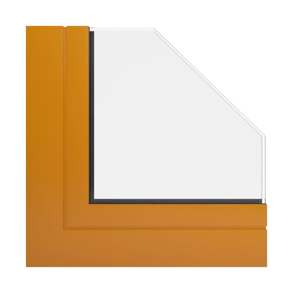 RAL 2000 Yellow orange windows window-profiles aluprof mb-78ei