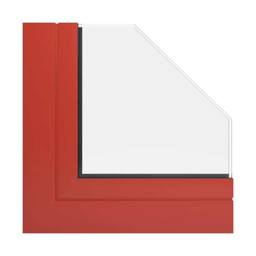 RAL 2002 Vermilion windows window-profiles aliplast panorama