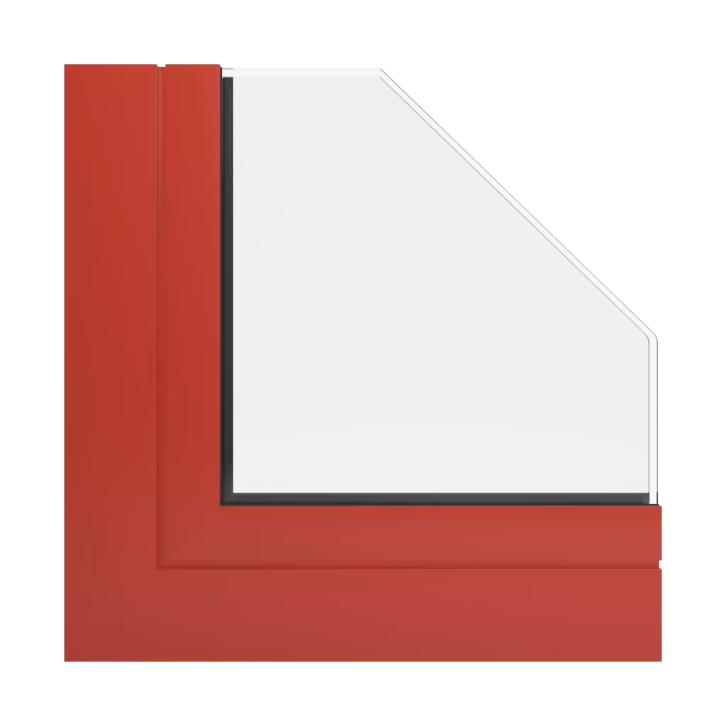 RAL 2002 Vermilion windows window-profiles aluprof mb-78ei-seamless-fireproof-partition-wall