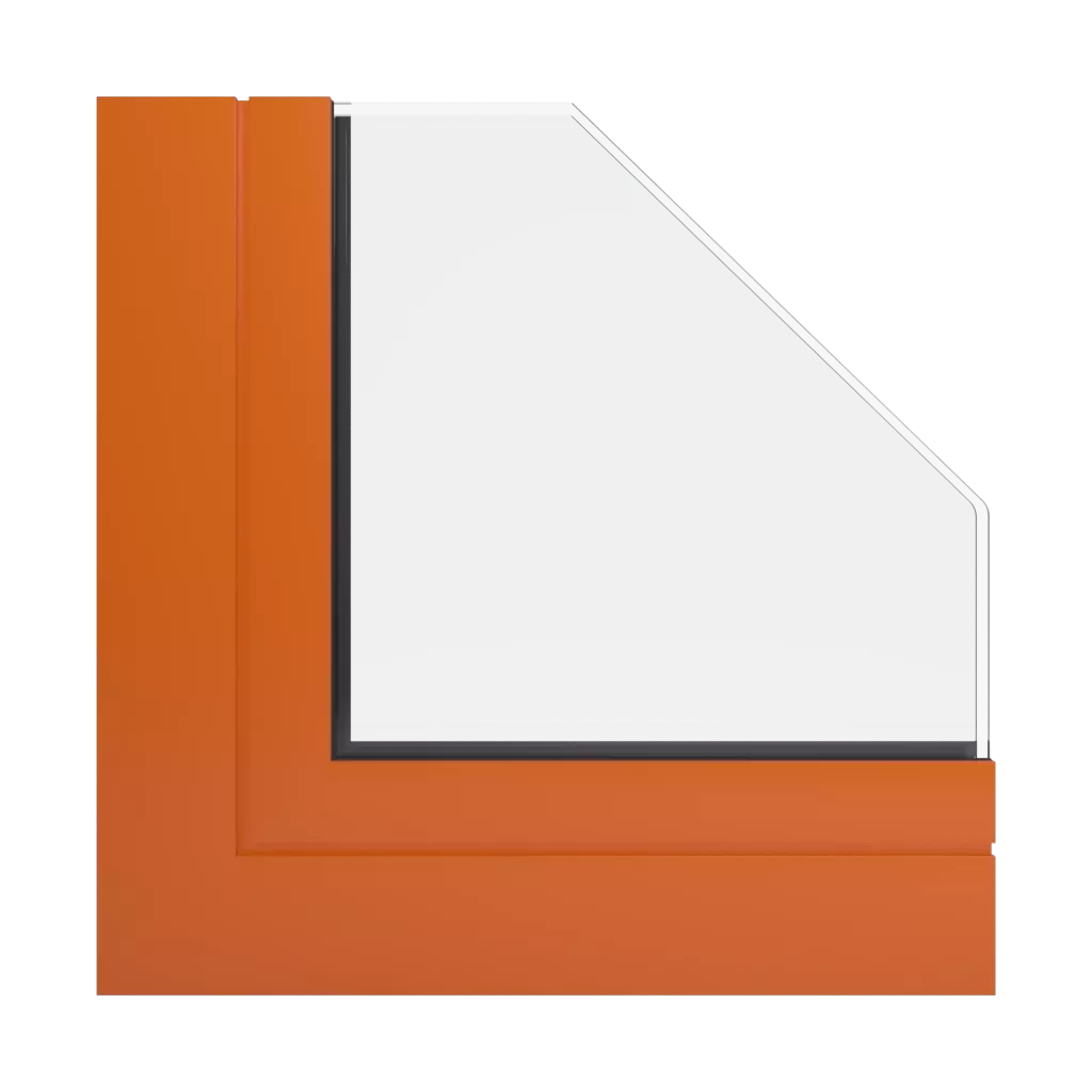 RAL 2004 Pure orange windows window-profiles aliplast max-light-design