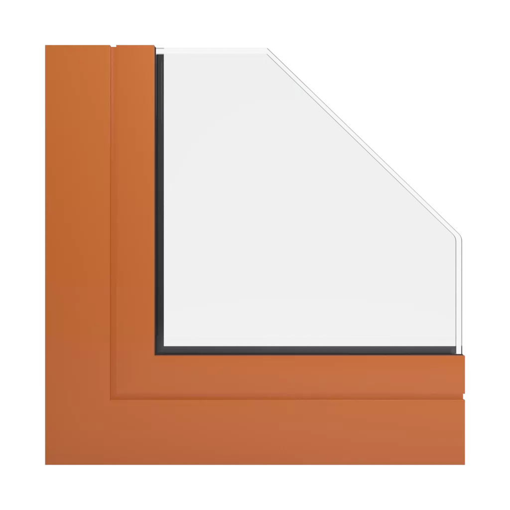 RAL 2010 Signal orange windows window-profiles aluprof mb-sr50n-ei