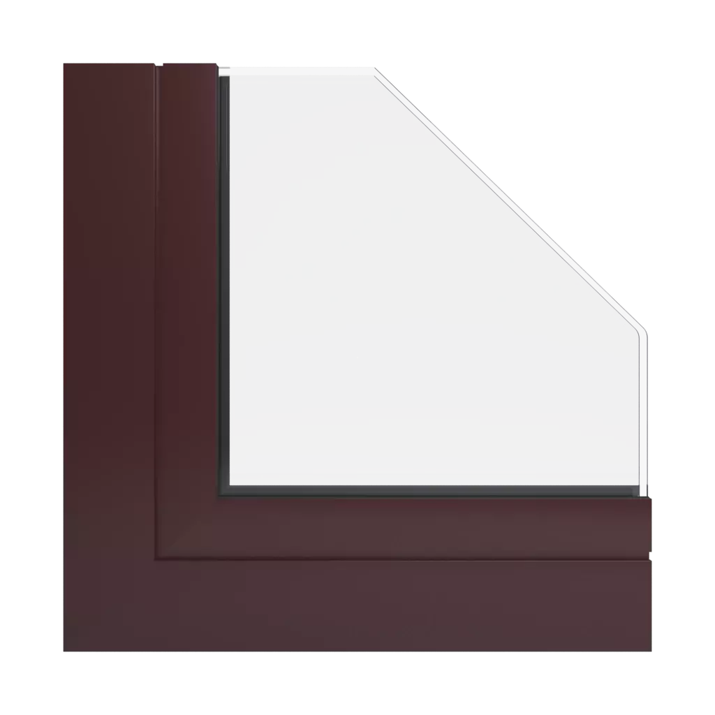 RAL 3007 Black red windows window-profiles aliplast max-light-design