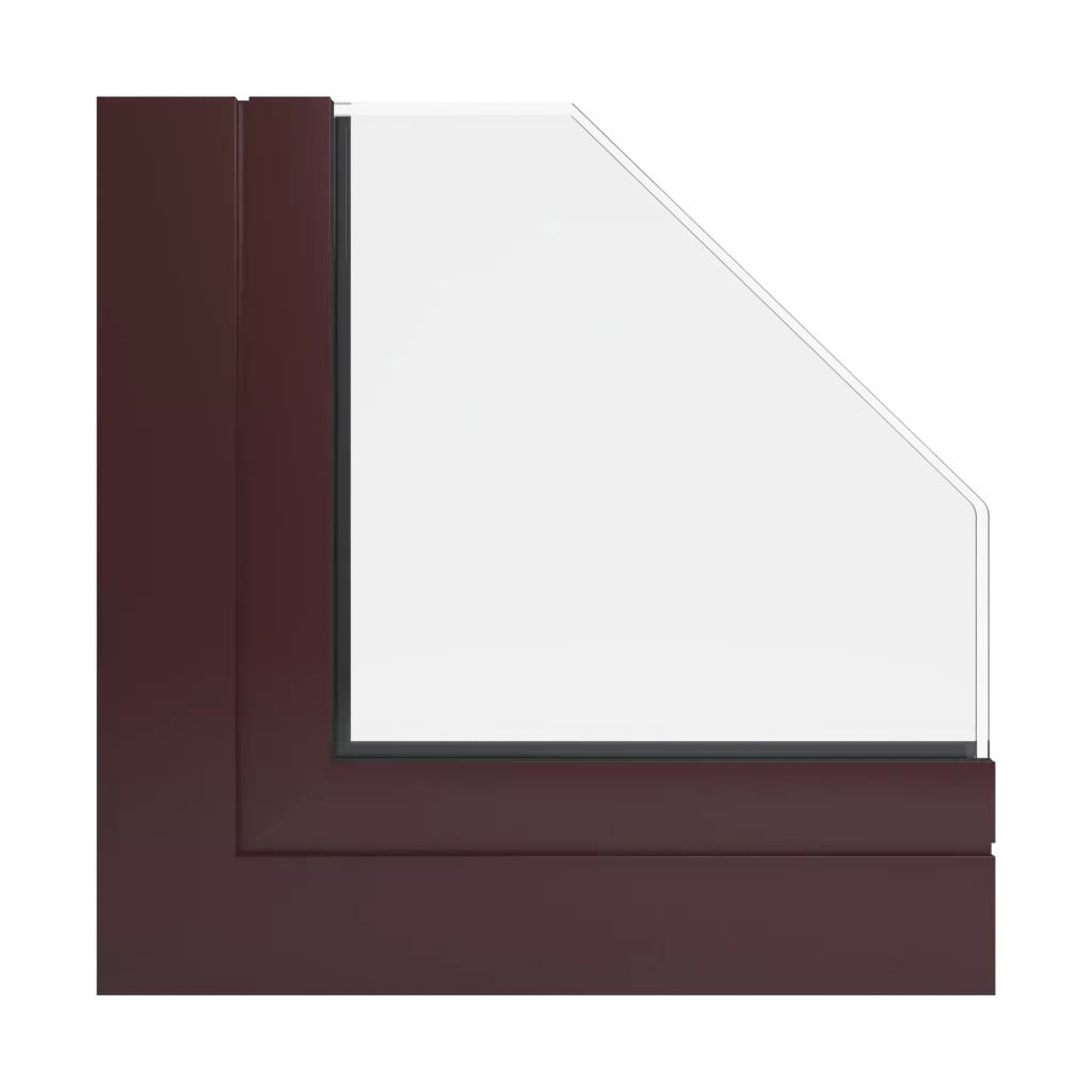 RAL 3007 Black red windows window-profiles aluprof mb-harmony-office