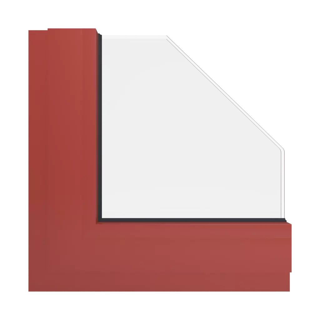 RAL 3016 Coral red windows window-color aluminum-ral ral-3016-coral-red interior