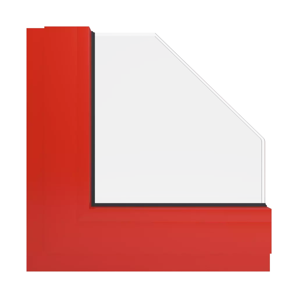 RAL 3028 Pure red windows window-color aluminum-ral ral-3028-pure-red interior