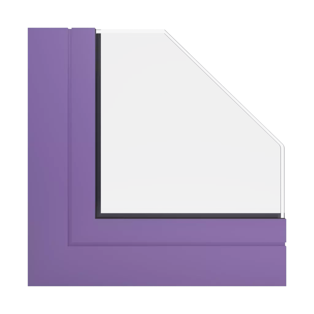 RAL 4005 Blue lilac windows window-profiles aliplast imperial-and