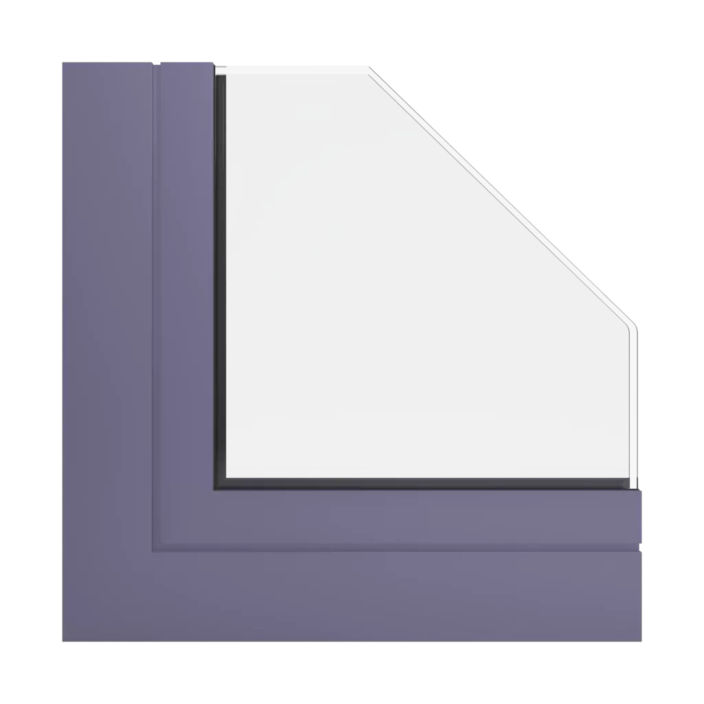 RAL 4012 Pearl blackberry windows window-profiles aliplast mc-glass