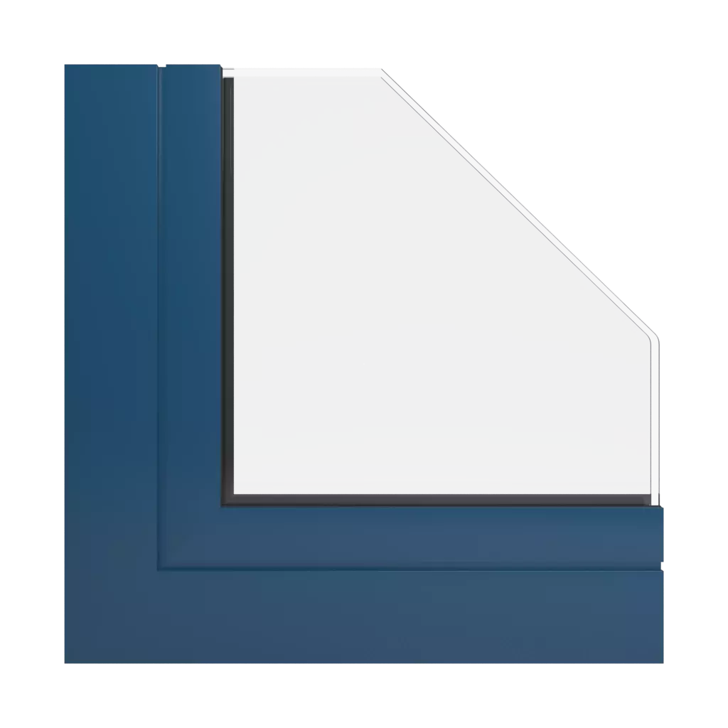 RAL 5001 Green blue products facade-windows    