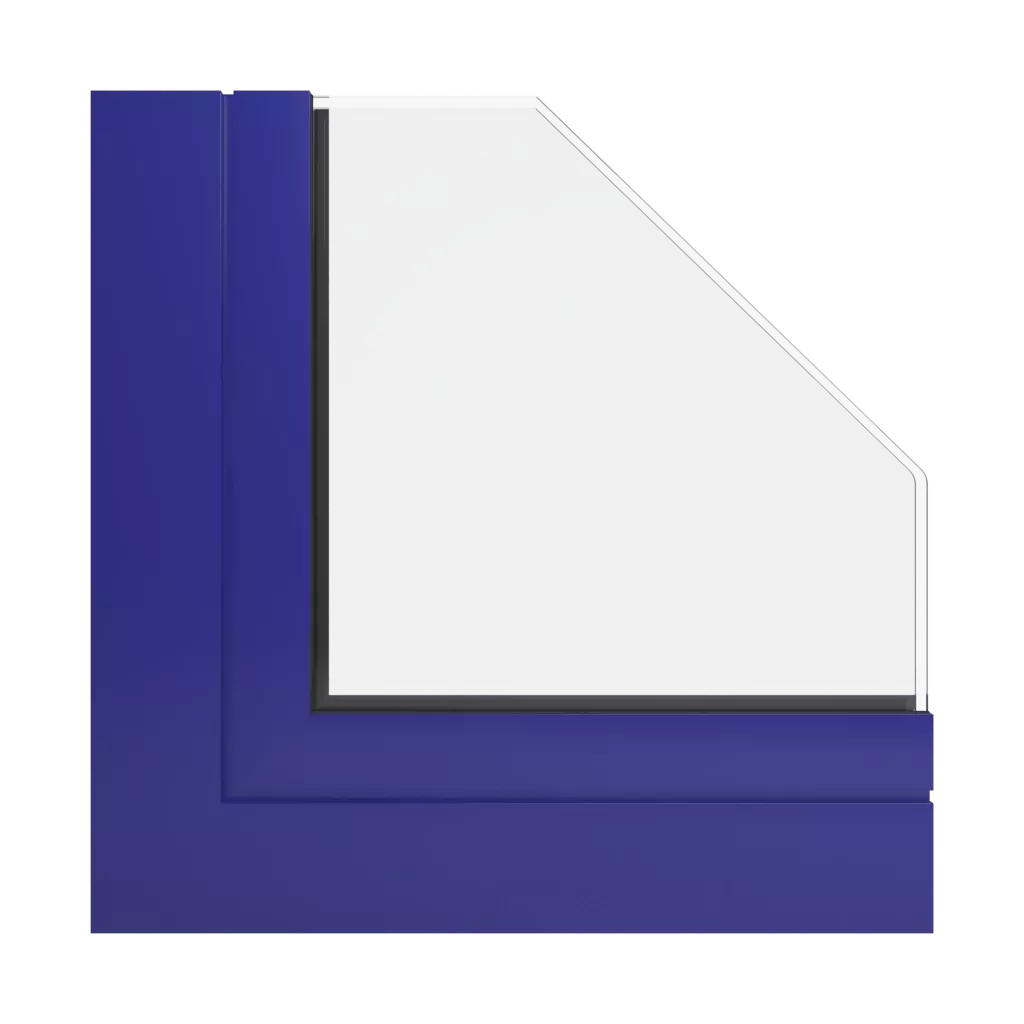 RAL 5002 Ultramarine blue windows window-profiles aluprof mb-skyline