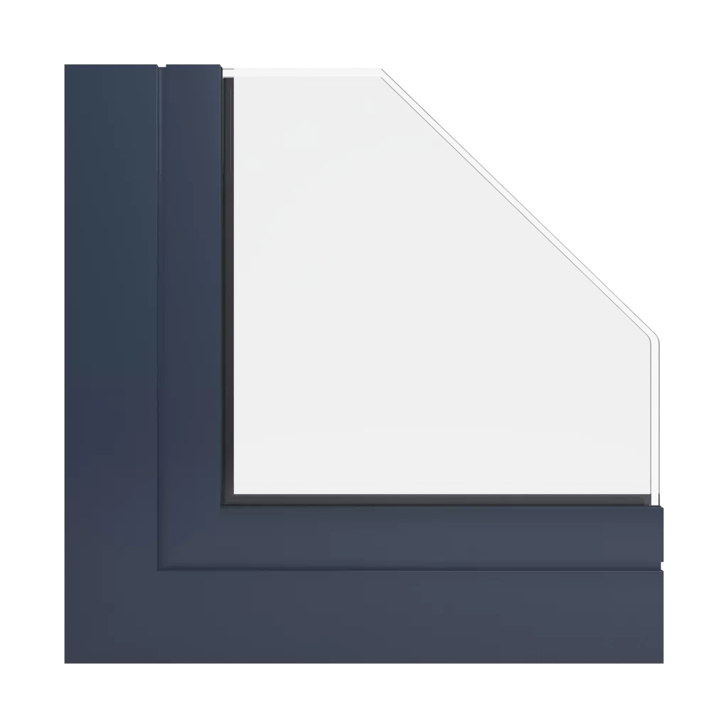 RAL 5008 Grey blue windows window-profiles aluprof mb-78ei-dpa