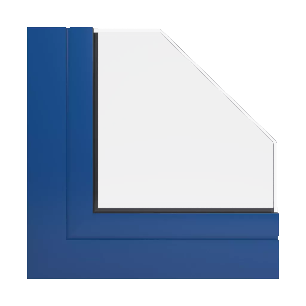 RAL 5010 Gentian blue windows window-profiles aliplast visoglide-plus