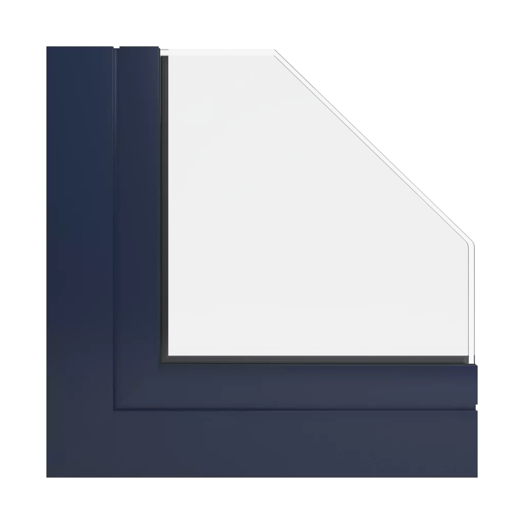 RAL 5011 Steel blue products facade-windows    