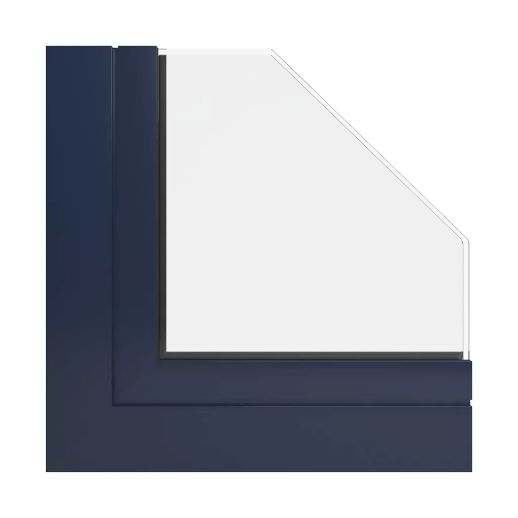 RAL 5011 Steel blue windows window-profiles aluprof mb-78ei