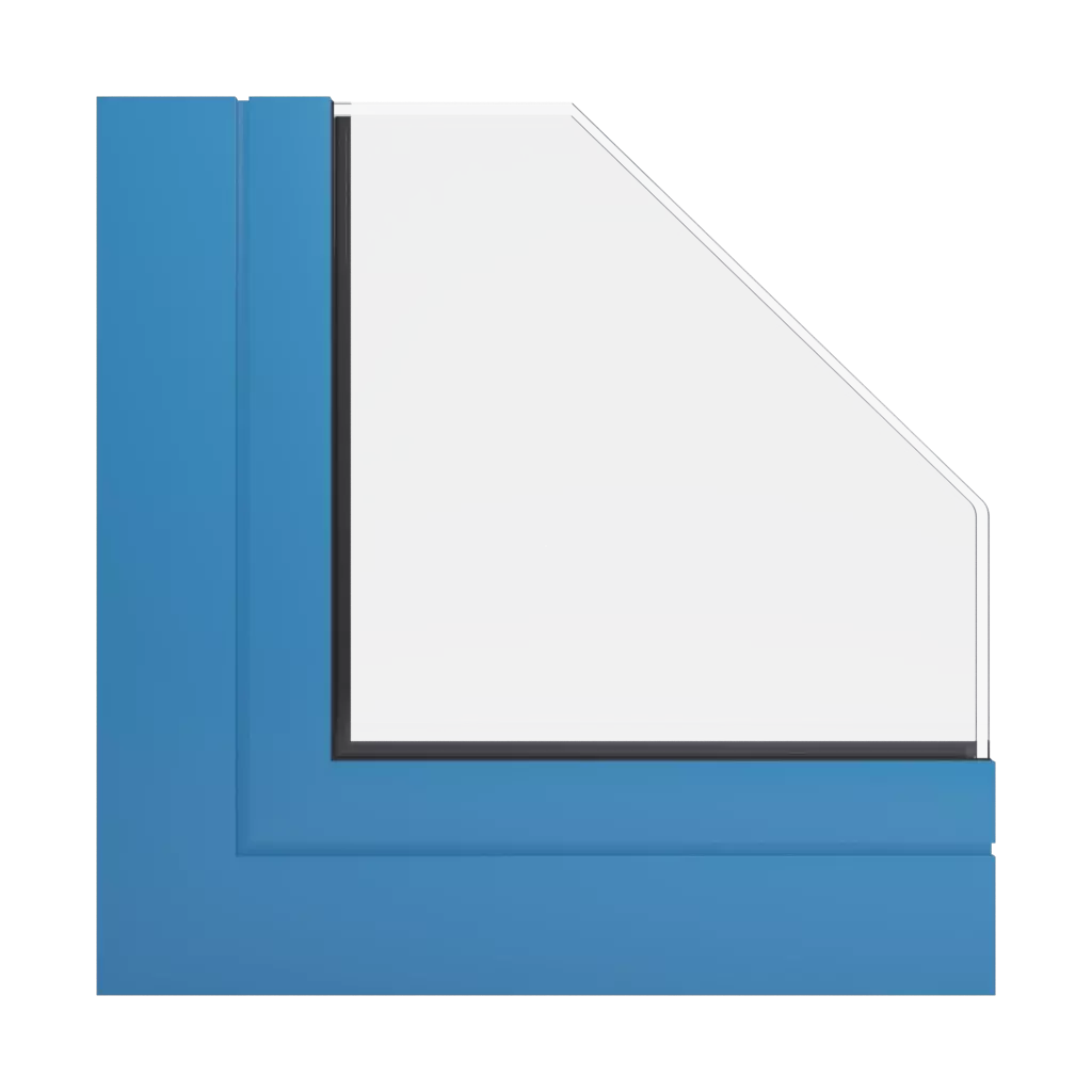 RAL 5012 Light blue windows window-profiles aliplast max-light-design