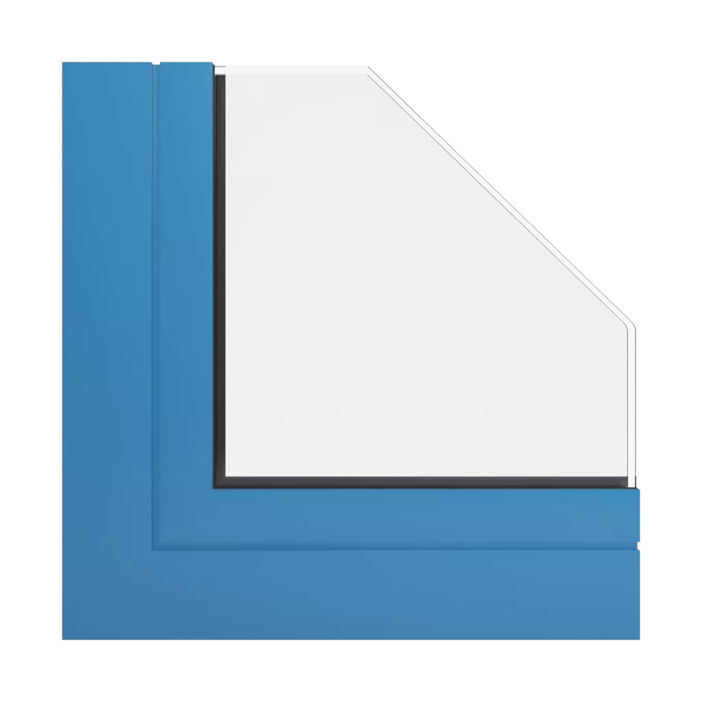 RAL 5012 Light blue windows window-profiles aliplast visoglide-plus