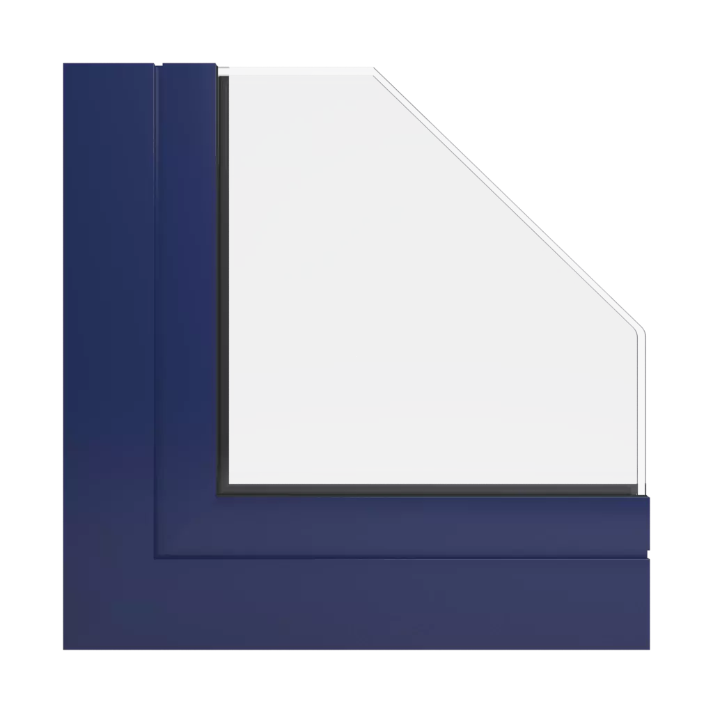 RAL 5013 Cobalt blue windows window-profiles aliplast max-light-design