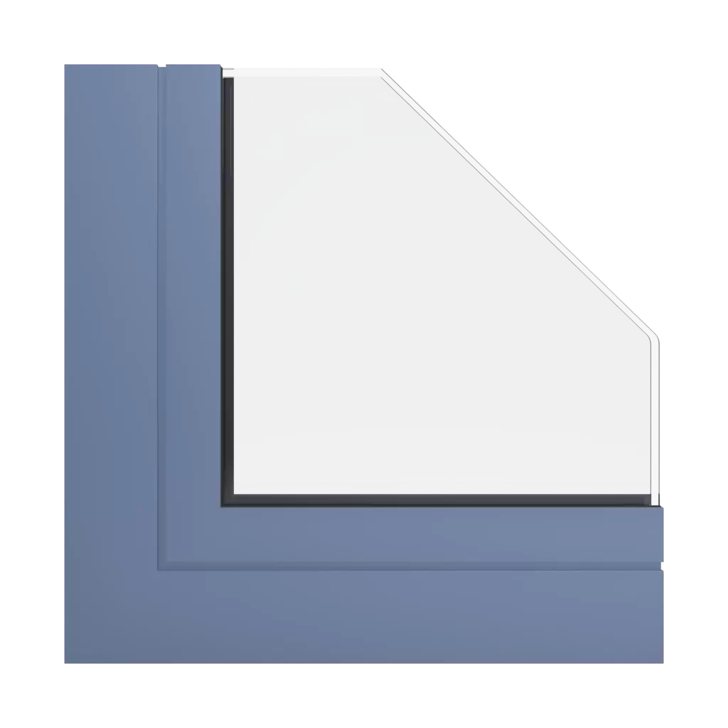 RAL 5014 Pigeon blue windows window-profiles aluprof mb-77-hs