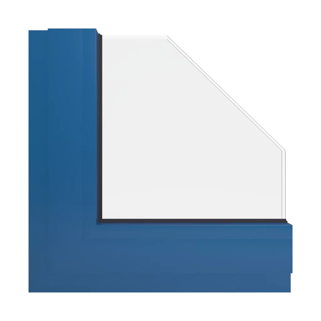 RAL 5019 Capri blue windows window-color aluminum-ral ral-5019-capri-blue interior