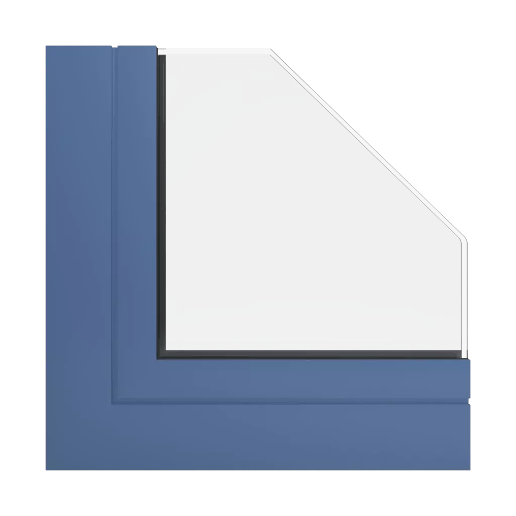 RAL 5023 Distant blue windows window-profiles aluprof mb-77-hs