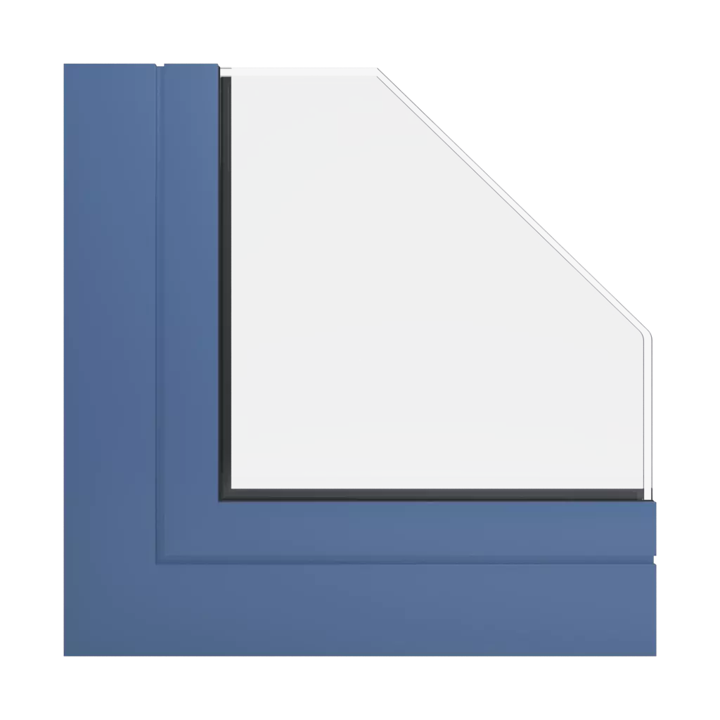 RAL 5023 Distant blue windows window-profiles aluprof mb-openslide