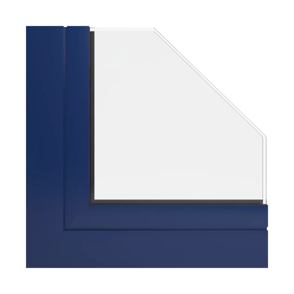 RAL 5026 Pearl night blue windows window-profiles aluprof mb-79n