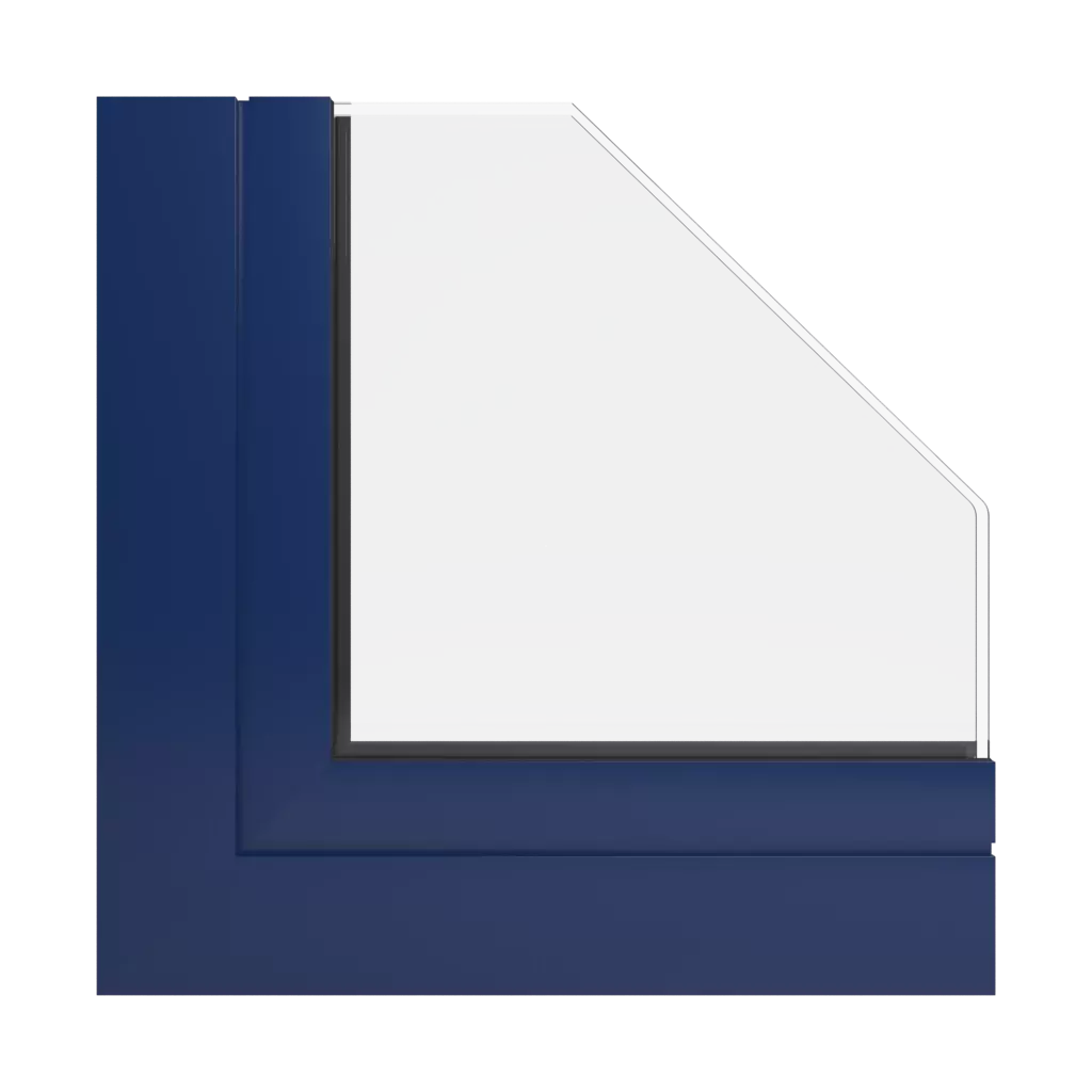 RAL 5026 Pearl night blue windows window-profiles aliplast visoglide-plus