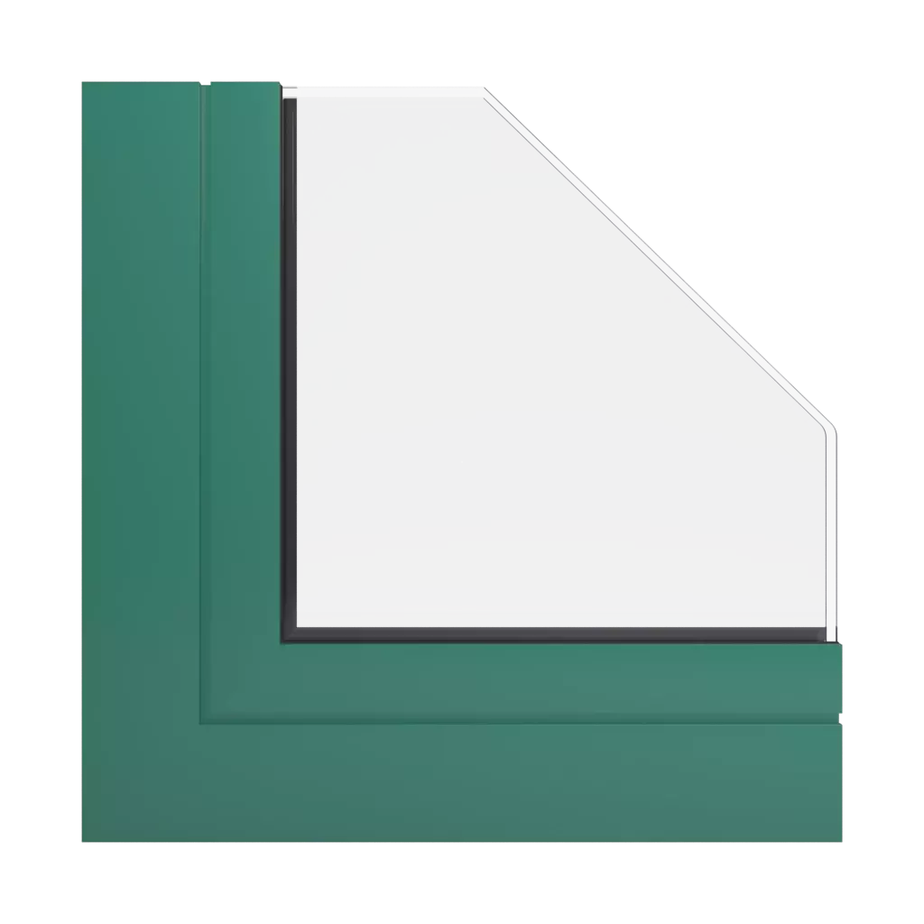 RAL 6000 Patina green windows window-color deceuninck-colors 