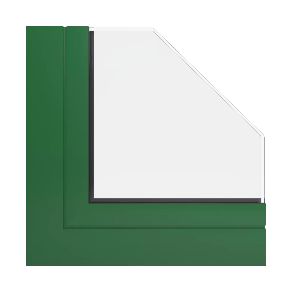 RAL 6002 Leaf green windows window-profiles aluprof mb-78ei-dpa