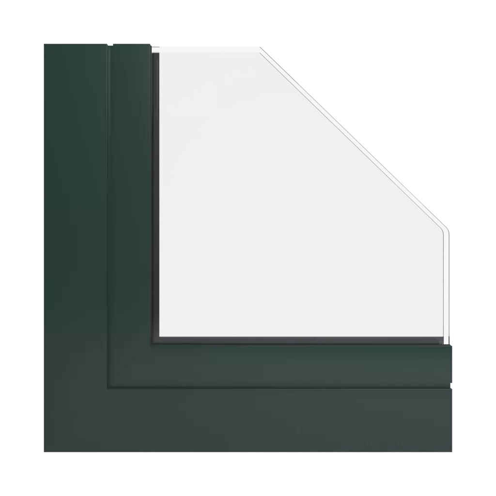 RAL 6009 Fir green windows window-profiles aluprof mb-79n
