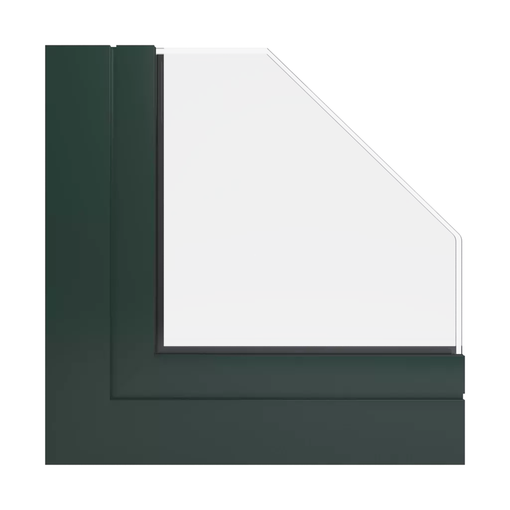 RAL 6009 Fir green windows window-profiles aluprof mb-sr50n-ei