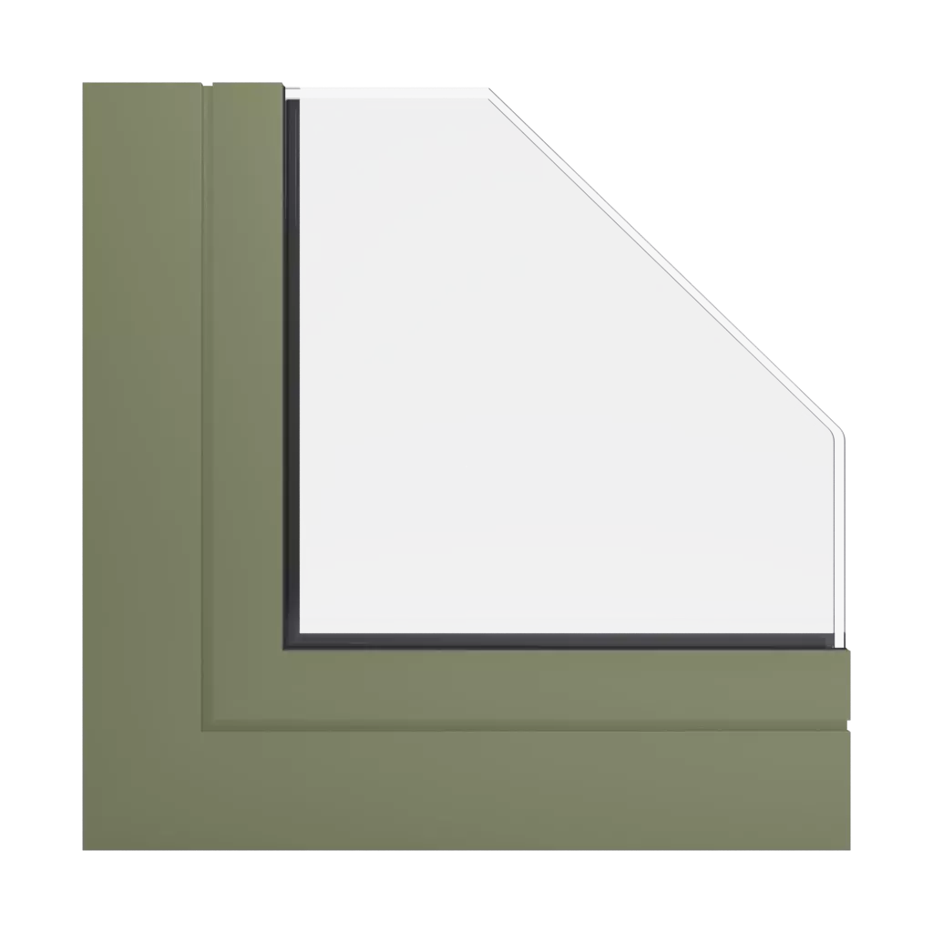 RAL 6013 Reed green windows window-color aluprof-colors 