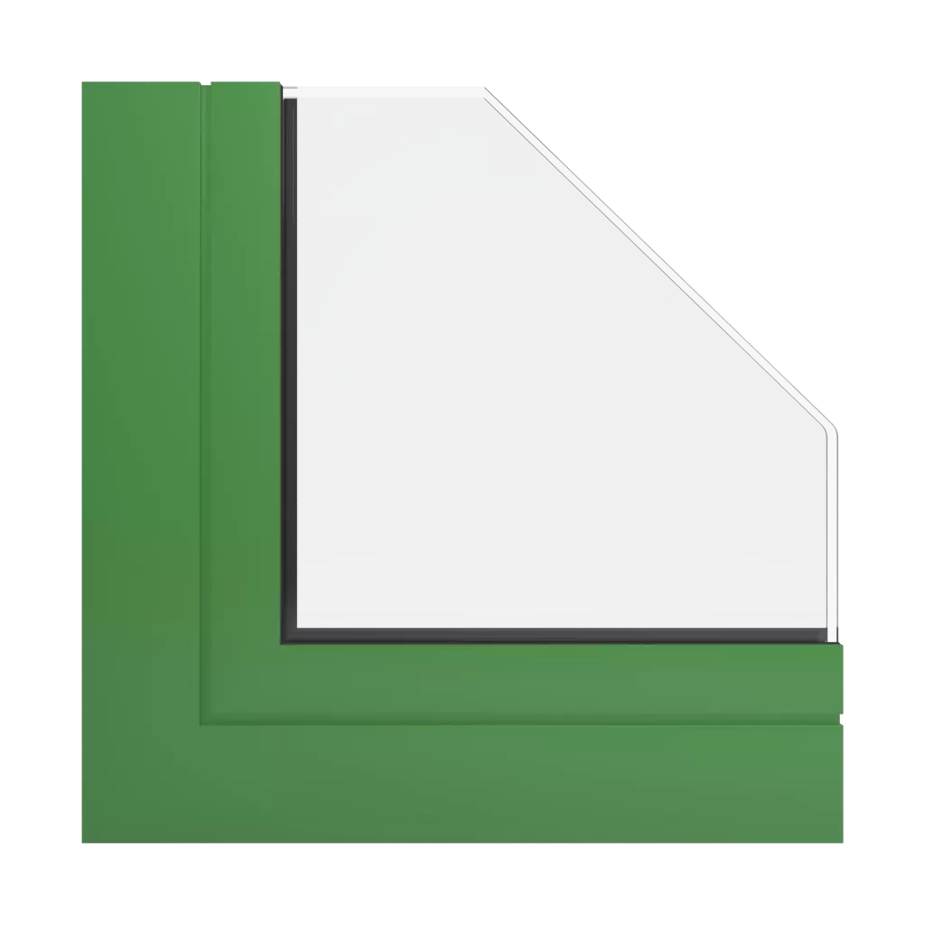 RAL 6017 May green windows window-profiles aluprof mb-60e-ei