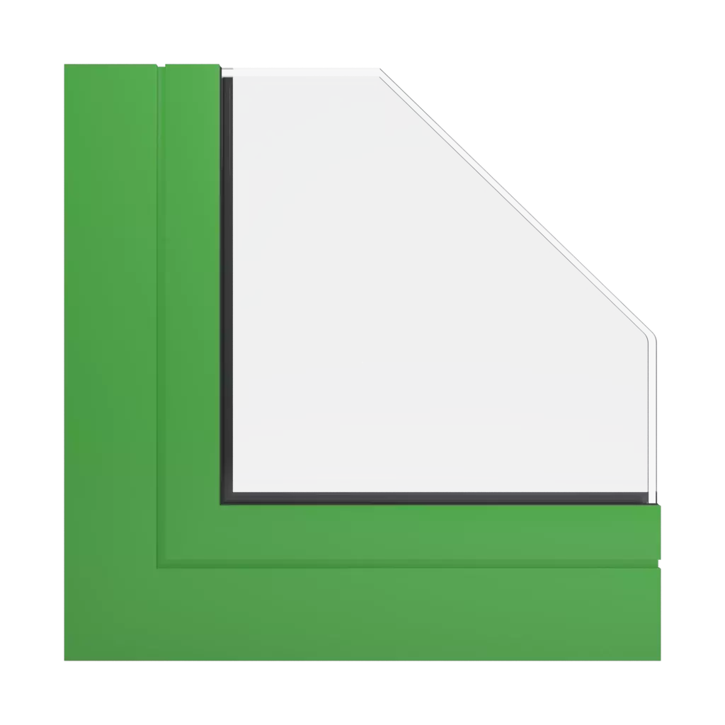 RAL 6018 Yellow green windows window-profiles aluprof mb-skyline-type-r