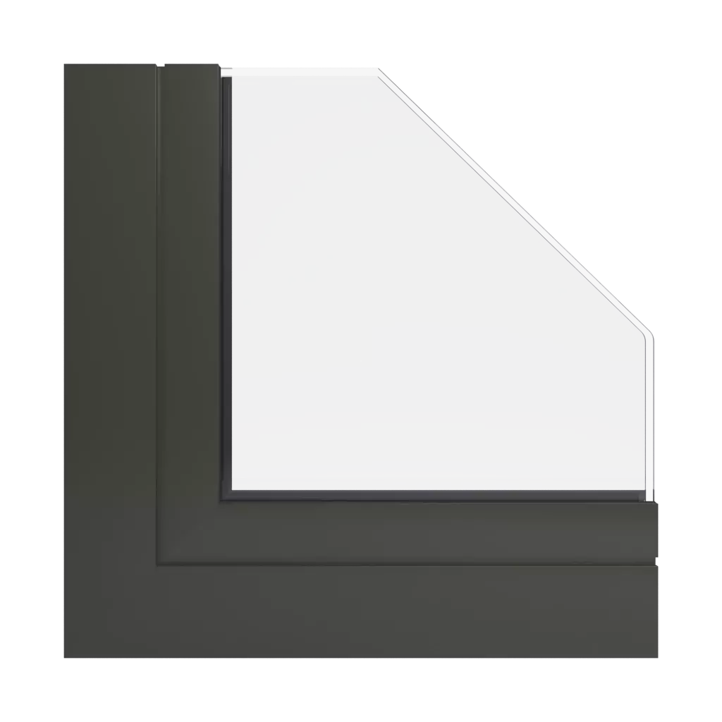 RAL 6022 Olive drab windows window-profiles aluprof mb-77-hs