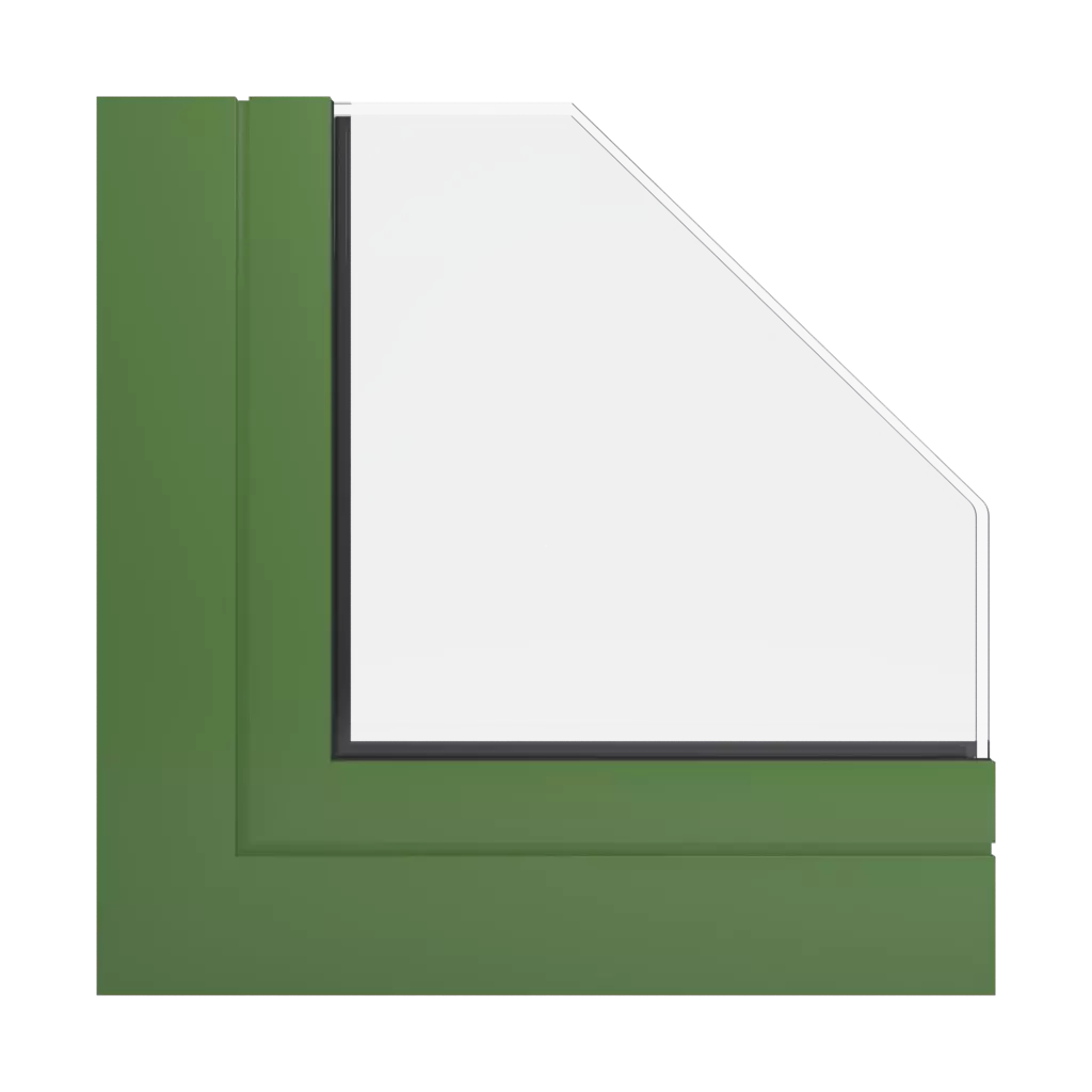 RAL 6025 Fern green windows window-profiles aluprof mb-118ei