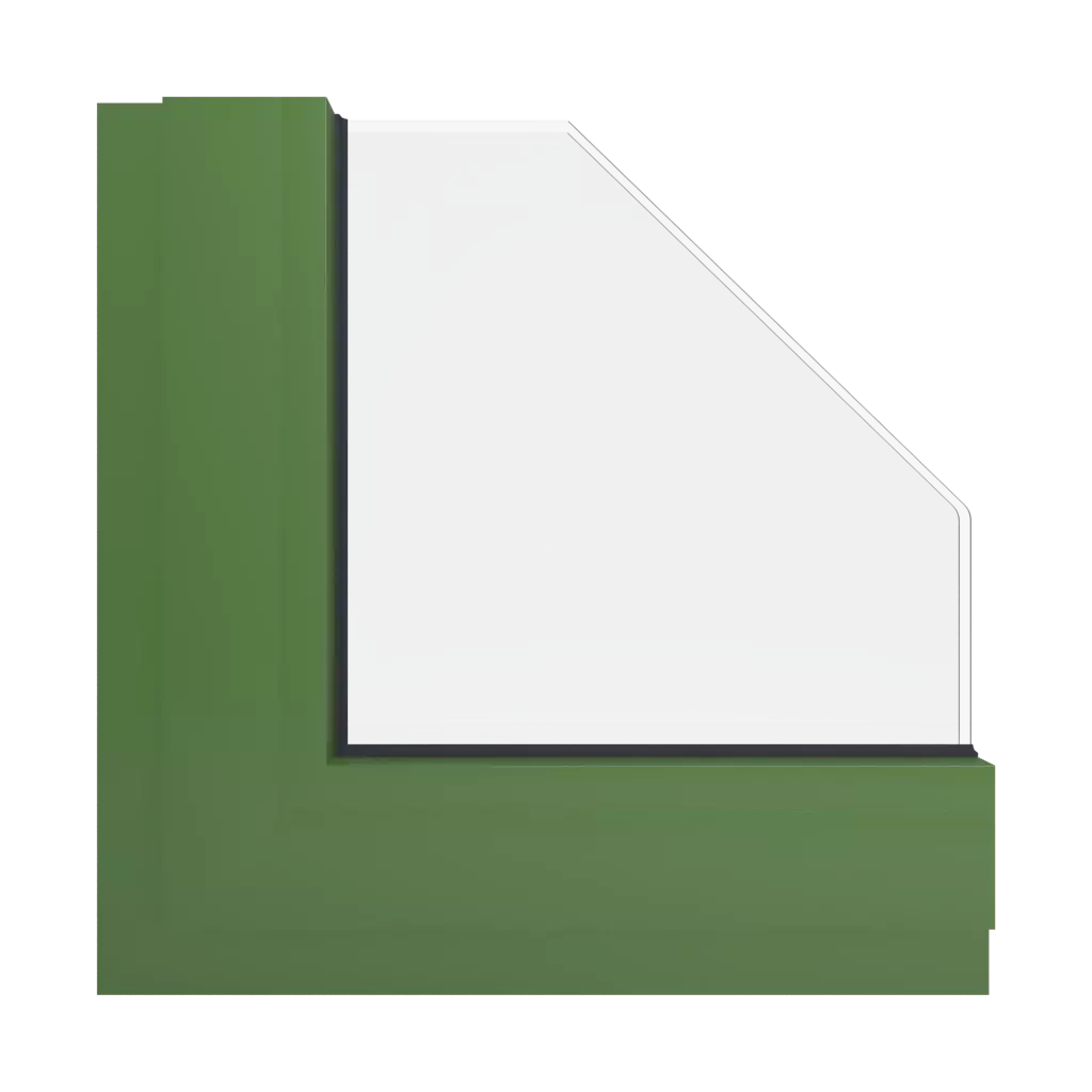 RAL 6025 Fern green windows window-color aluminum-ral ral-6025-fern-green interior