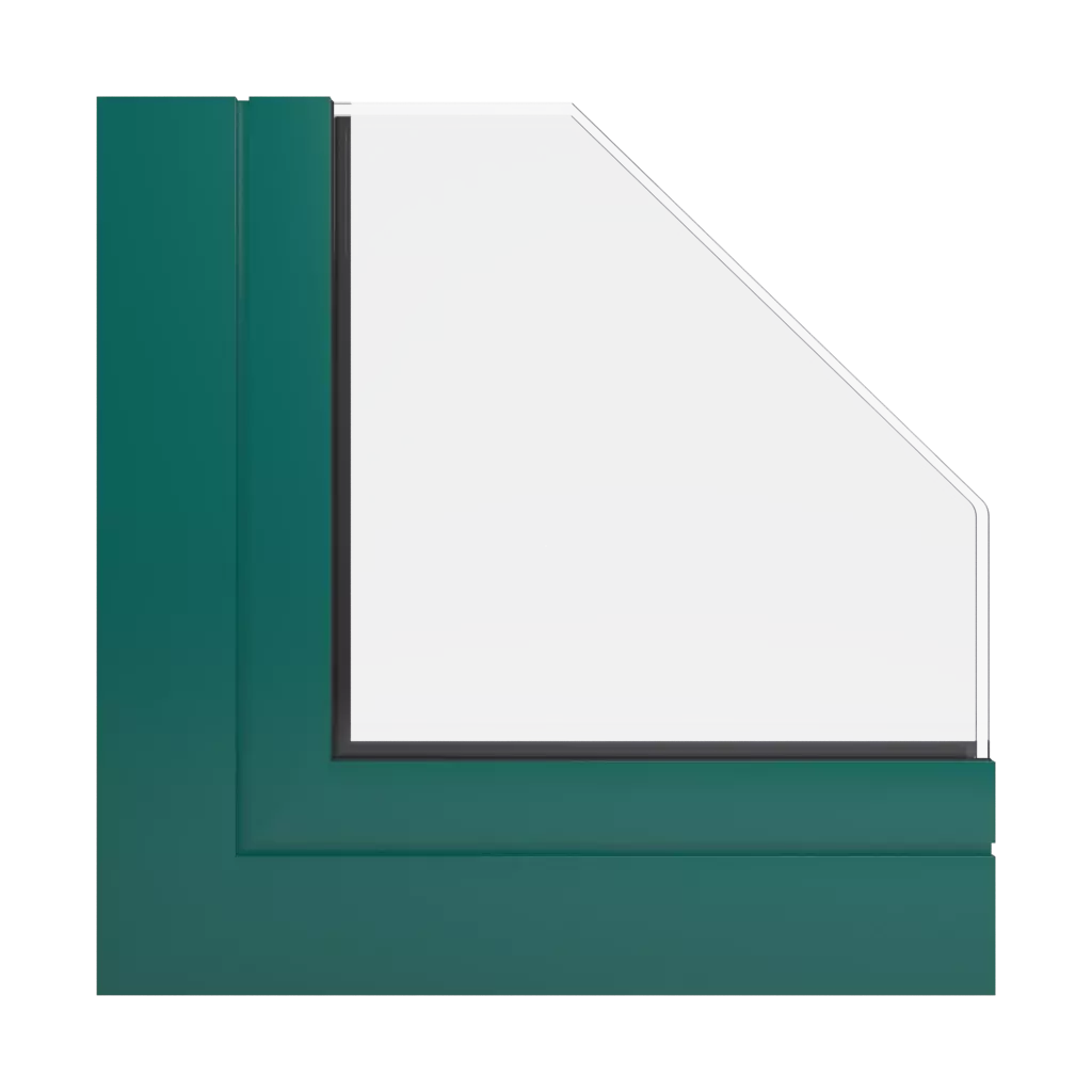 RAL 6026 opal green windows window-color deceuninck-colors 