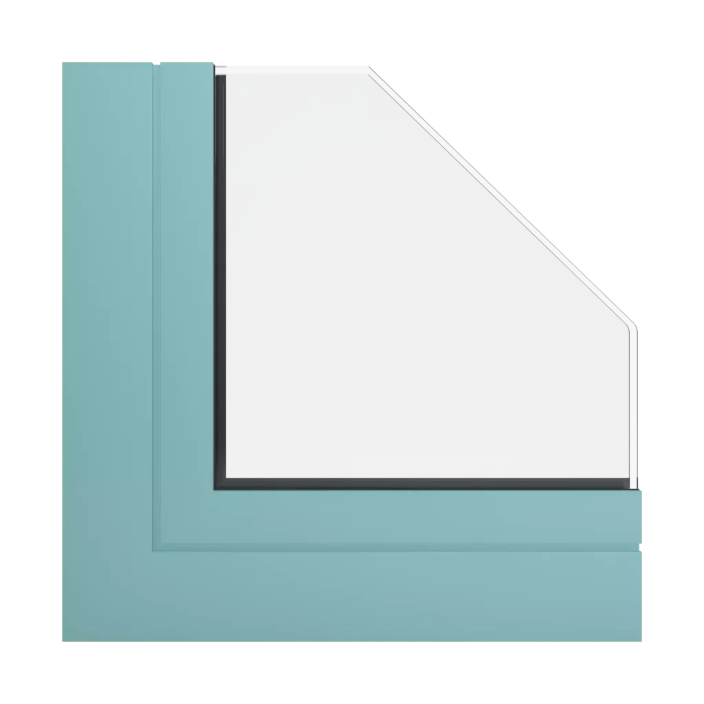 RAL 6027 Light green windows window-profiles aluprof mb-ferroline