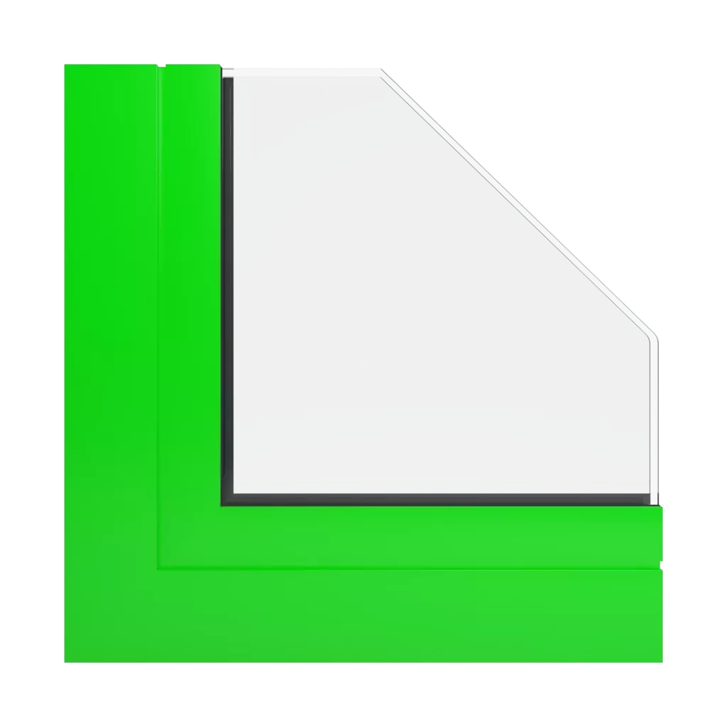 RAL 6038 Luminous green windows window-profiles aliplast mc-glass