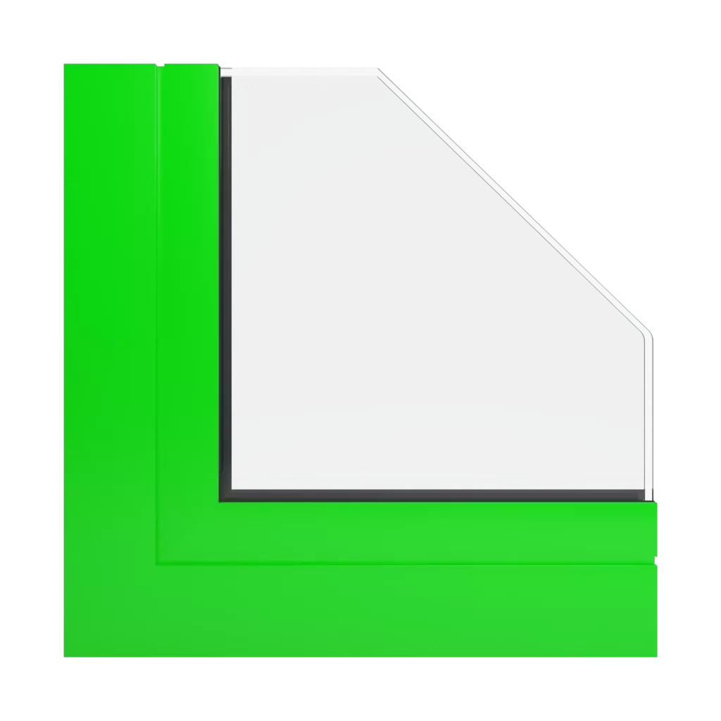 RAL 6038 Luminous green windows window-color aluprof-colors 