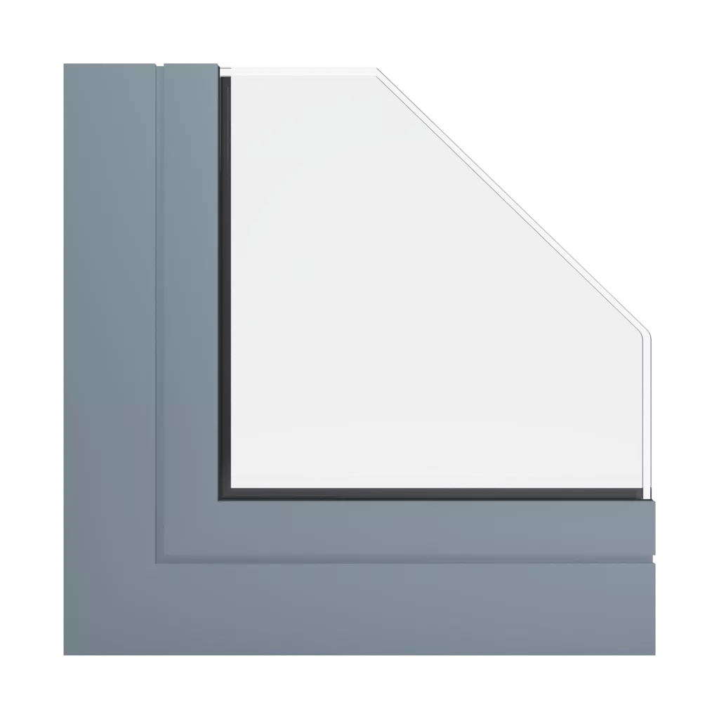 RAL 7000 Squirrel grey windows window-profiles aliplast max-light-design