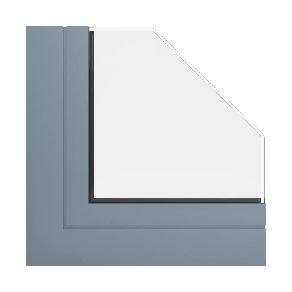 RAL 7000 Squirrel grey windows window-profiles aluprof mb-skyline