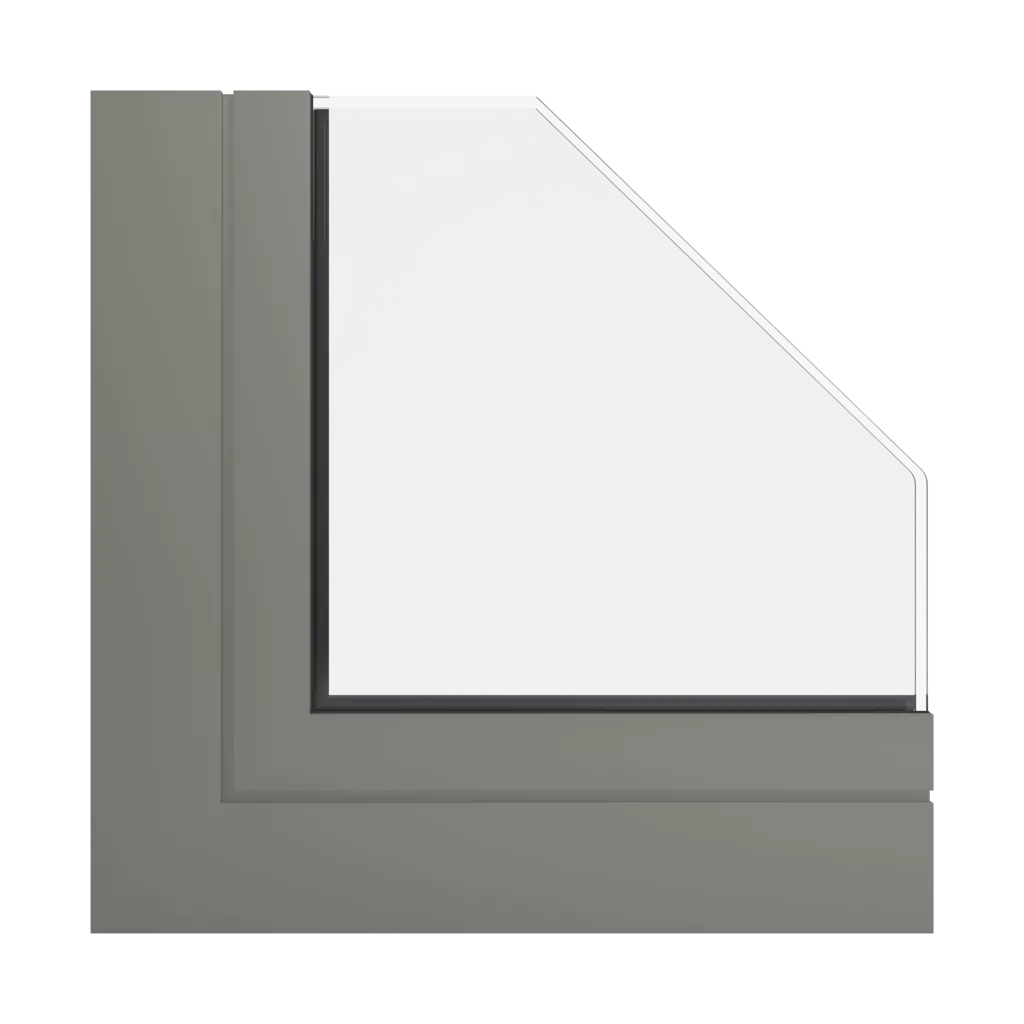 RAL 7002 Olive grey products facade-windows    