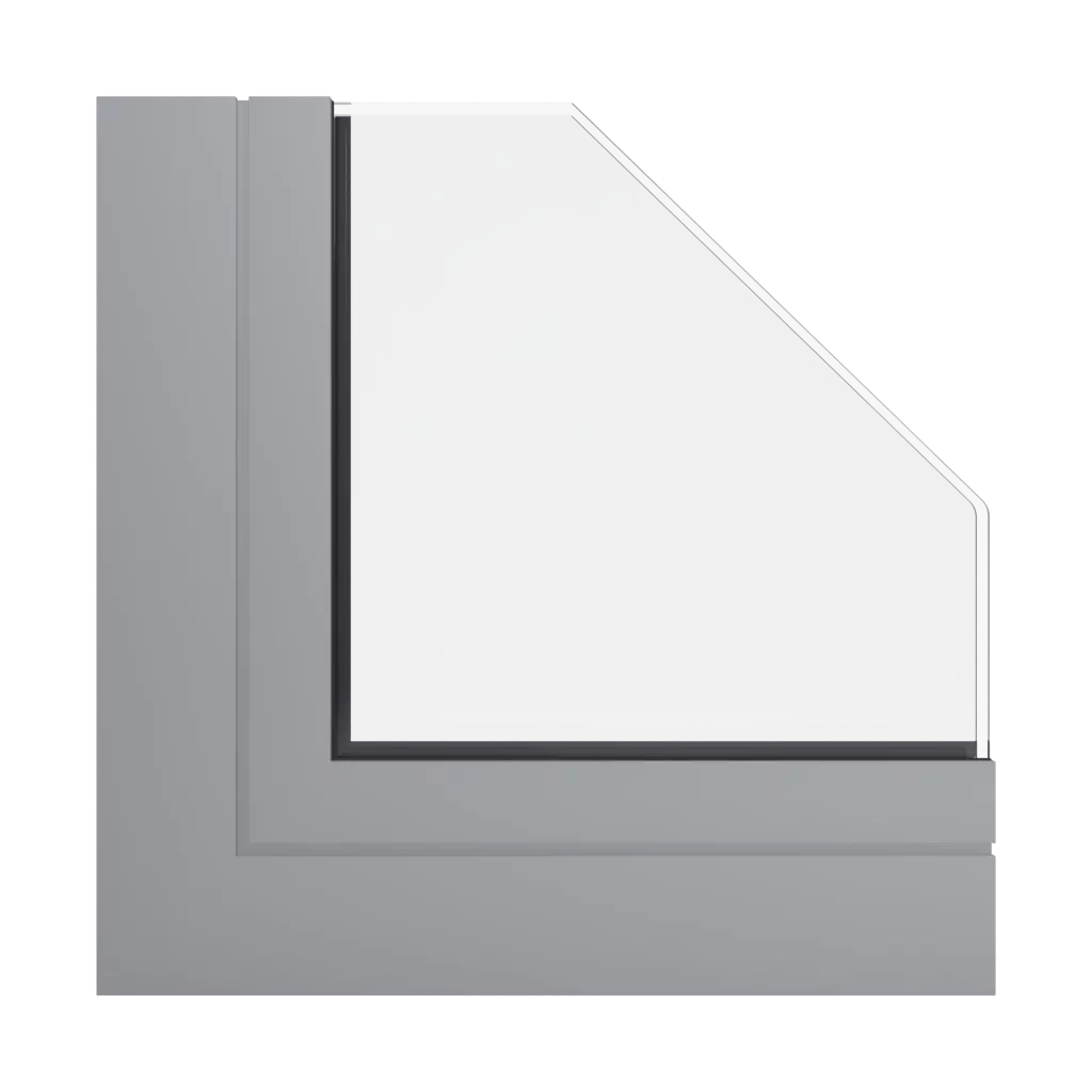 RAL 7003 Moss grey windows window-profiles ponzio pe68